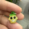 Figurine de fantôme en résine lumineuse faite main pour décoration de mini paysage - Petite Taille (Sans Pieu) / Petit Esprit Lumineux Jaune