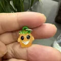 Figurine de lutin en résine orange lumineuse pour jardin - Petite Taille (Sans Pieu) / Petit Esprit Lumineux Orange