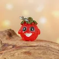 Charmant esprit fraise en résine rouge pour décoration de jardin miniature et paysage. - Petite Taille (Sans Pieu) / Petit Esprit Lumineux Rouge