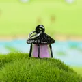 Miniatura de farol luminoso para decoración de micropaisajes de jardín - Linterna Luminosa / Púrpura