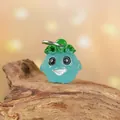 Figurine de lutin en résine bleu clair lumineuse pour décoration de micro paysage - Petite Taille (Sans Pieu) / Petit Esprit Lumineux Bleu