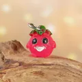 Charme de lutin fraise rose lumineux en résine pour décor de micro paysage jardin - Petite Taille (Sans Pieu) / Petit Esprit Lumineux Rose Rouge