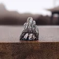 Keramik Miniatur Berg Steingarten Figur mit blauer Glasur für Bonsai und Teetisch Dekoration. - Stil N