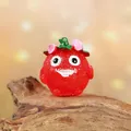 Figurine de fraise lumineuse en résine pour décoration de micro-paysage de jardin - Grande Taille (Sans Pieu) / Grand Esprit Solide Rouge
