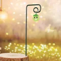 Piquet de jardin en résine sprite lumineux vert pour décoration de micro-paysage mignon - Petite Taille (Avec Pieu) / Petit Esprit Lumineux Jaune Avec Pieu