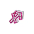 Pinkfarbene Schütze-Zodiac-Charm-Perle mit klaren Strasssteinen für DIY-Schmuck - Schütze(#3)