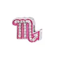 Skorpion-Sternzeichen-Anhänger aus Legierung mit rosa Emaille und funkelnden Strasssteinen - Skorpion(#5)
