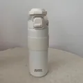 Large capacity 304 stainless steel insulated sport water bottle with dual-drinking lid and straw - 700ml / White