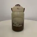 Große Gradient 316 Edelstahl Isolierflasche mit Griff für Sport und Outdoor-Aktivitäten - 1000ml / Kaffeebraun