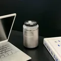 Sleek 304 stainless steel insulated coffee tumbler placed on desk with laptop and book. - 350ml / Titanium