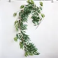Vue détaillée d'une vigne de saule artificielle de 1,7m pour décor de fête et mariage - Vigne de Saule / Pack de 1.7m / Vert