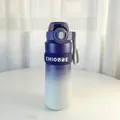 Gradient purple and white 316 stainless steel insulated water bottle with strap - 560ml / Gradient Purple