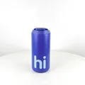 Hochwertiger blauer 304 Edelstahl Isolier-Kaffeebecher mit dekorativem hi-Muster - 500ml / Blau