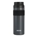 Dark grey 316 stainless steel insulated water bottle with bounce flip lid design - 425ml / Gray