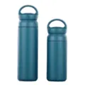 Bouteilles isothermes minimalistes en acier inoxydable bleu canard avec poignée - 500ml / Style Poignée - Bleu