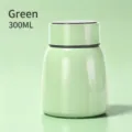 Light green 300ml mini stainless steel insulated food jar and vacuum thermos flask - 300ml / Light Green
