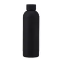 Matte black 304 stainless steel insulated sports water bottle for outdoor hiking - 500ml / Black