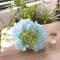 Detailed view of light blue silk hydrangea flower head for home decoration and crafts - Sky Blue