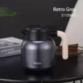 Cafetière et théière isotherme 1120 ml en acier inoxydable gris rétro sous vide - 1120ml / Gris Vintage