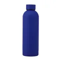 Minimalist matte blue 304 stainless steel vacuum insulated sports water bottle - 350ml / Sapphire Blue