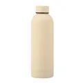 Minimalist matte beige 304 stainless steel vacuum insulated sports water bottle SKU - 350ml / Beige