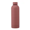 Insulated 304 stainless steel outdoor sports water bottle in a dusty pink matte finish - 350ml / Smoky Pink