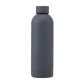 Professional matte grey 304 stainless steel insulated outdoor sports water bottle - 350ml / Dark Gray