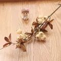 Realistic artificial fruit branch decoration for elegant home and event landscaping. - Long Handle / Off White