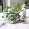 Élégant bouquet de roses artificielles nordiques pour la décoration de la maison sur revue - Vert