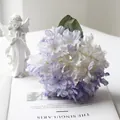 French vintage style artificial hydrangea flower with soft purple edges for home decoration - Light Purple