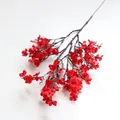 Esta rama de paniculata roja artificial es ideal para decoración de hogar y bodas - Rojo