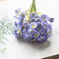Beautiful blue artificial daisy bouquet for elegant home and wedding table decoration - Blue