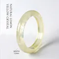 Natuurlijke 12mm citroengele citrien kristallen armband met een ijzige doorschijnende look - 56mm / Natural Lemon Yellow Citrine