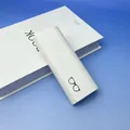 Minimalistische witte leren brillenkoker variant met een mooi zwart brillenicoon - Doosstijl (Met LOGO) (B01) / Wit