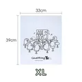 XL Waterproof travel storage bag for children's clothes, 33x39cm nursery organizer - XL / Cartoon Print (XL) / Pack of 5