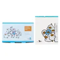 Food-grade antibacterial slider storage bag with cute cartoon duck illustrations - Blue Duck Combo Zipper Style