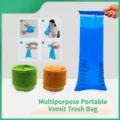 Blue disposable vomit bags with graduation marks for motion sickness car travel - 1000ML / Blue