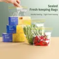 Bolsas de sellado para alimentos gruesas con doble cremallera para almacenamiento en frío - 橙蓝彩盒 / 大号--15个/盒
