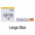 Large food-grade thickened double-ribbed sealed storage bag with cute cartoon duck - L