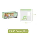 Antibacterial Food Grade Baby Food Storage Bags XS Size 40 Pieces per Box for Fresh Keeping - Size XS (12x13cm) / XS Size 1 Box (40 Pieces)