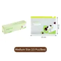 Medium size PE food storage slider bags, 15 pieces per box pack - Cute Panda Style / Medium (23x15cm 15 Pieces/Pack)