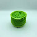 Green disposable vomit bag designed for car travel and motion sickness relief emergency - 1000ML / Green