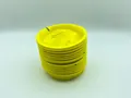 Stack of ten disposable yellow emesis bags for motion sickness and medical healthcare use. - 1000ml / Yellow