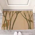 Alfombra antideslizante de tierra de diatomeas con diseño nórdico de ciervo de bosque - Alce de la selva / 40cm*60cm