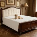 Protector de colchón acolchado blanco e impermeable para mascotas en cama o sofá - 75*127cm(30“*50”) / Blanco Roto