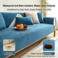 Waterdichte blauwe bankhoes slipcover voor huisdieren - 50x70cm / Donkerblauw