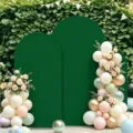 Dunkelgrüne elastische Bogenhintergrundabdeckungen für Hochzeit und Partydekoration - Dunkelgrün / 120*50cm