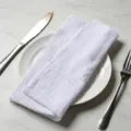 White textured cotton cloth napkin with hemmed edges for wedding and hotel decor - 32x32cm (1 Piece) / White (CD260703-7)