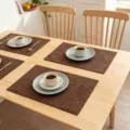 Set de table en lin marron résistant à la chaleur pour une décoration élégante. - 1 Pièce/Paquet / Brun Foncé