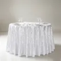Runde silberne Pailletten-Tischdecke für Hochzeiten und Party-Bankett-Dekoration - Rund 60*60cm / Silber